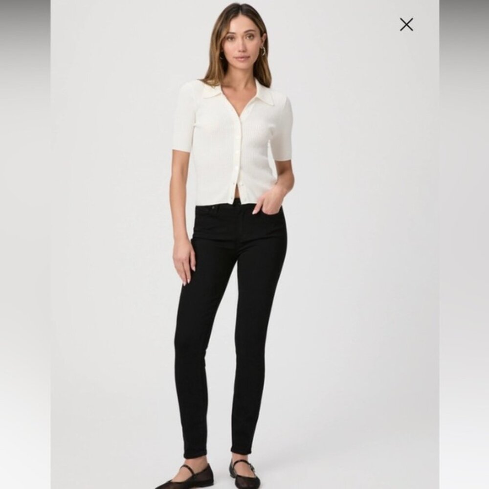 Paige Verdugo ankle Womens Black distressed Jeans26